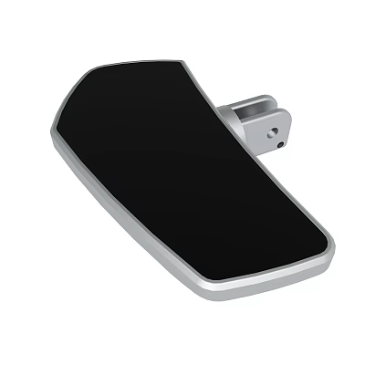 Sleek Black Panel Mounting Bracket With Silver Metal Frame And Durable Design 3d model
