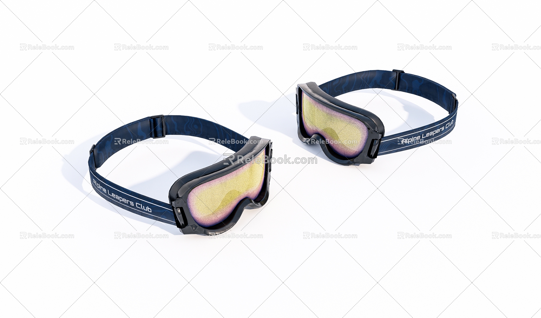 Ski goggles 3d model