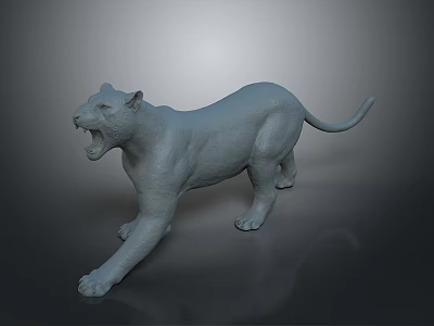 Modern Gray Leopard Sculpture Decorative Ornament For Home Living Room Decor 3d model Modern Gray Leopard Sculpture Decorative Ornament For Home Living Room Decor 3d model
