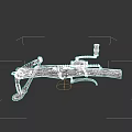 Tactical Wooden Crossbow With Metal Firing Mechanism And Chain Trigger Design
