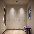 Well Lit Fitness Studio With Wooden Floor Gray Exercise Mats Black Equipment And White Shelves