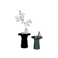 Modern Side Table Corner Table Small Coffee Table Round Table 3d model
