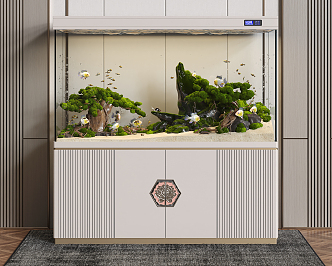 New Chinese Fish Tank 3d model