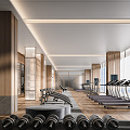 Modern Gym 3d model