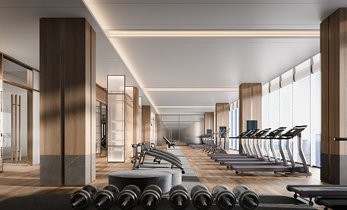 Modern Gym 3d model