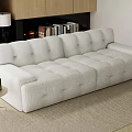 Double sofa multi-person sofa 3d model