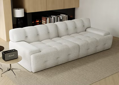 Double sofa multi-person sofa 3d model