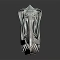 3D Model of Modern Medical Device Framework with Hollow Structure and Textured Surface