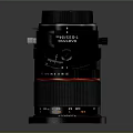 Professional Camera Lens with Black Body and Red Accent Ring for High Resolution Photography