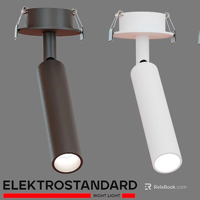 Modern Brown and White Downlights Spotlights with Stylish Design for Indoor Lighting 3d model 