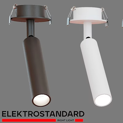 Modern Brown and White Downlights Spotlights with Stylish Design for Indoor Lighting 3d model