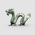 Exquisite Bronze Dragon Sculpture With Intricate Carving And Artistic Design