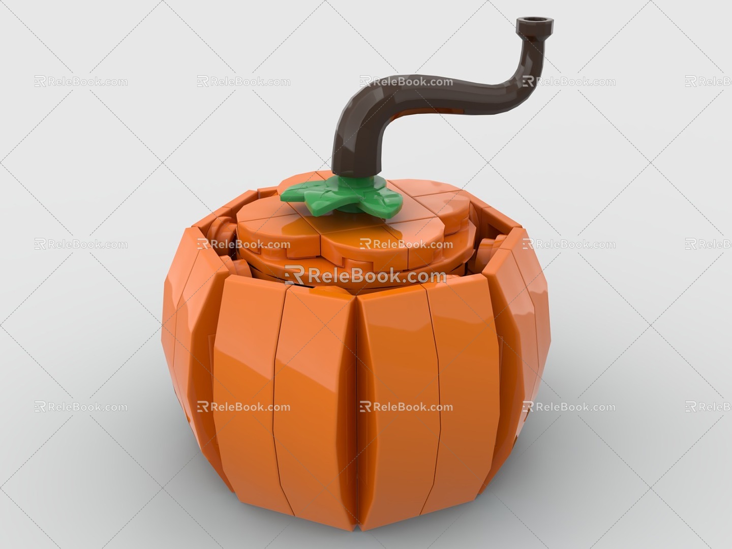 LEGO Toy Pumpkin Halloween Food Plant Fruits Vegetables 3d model