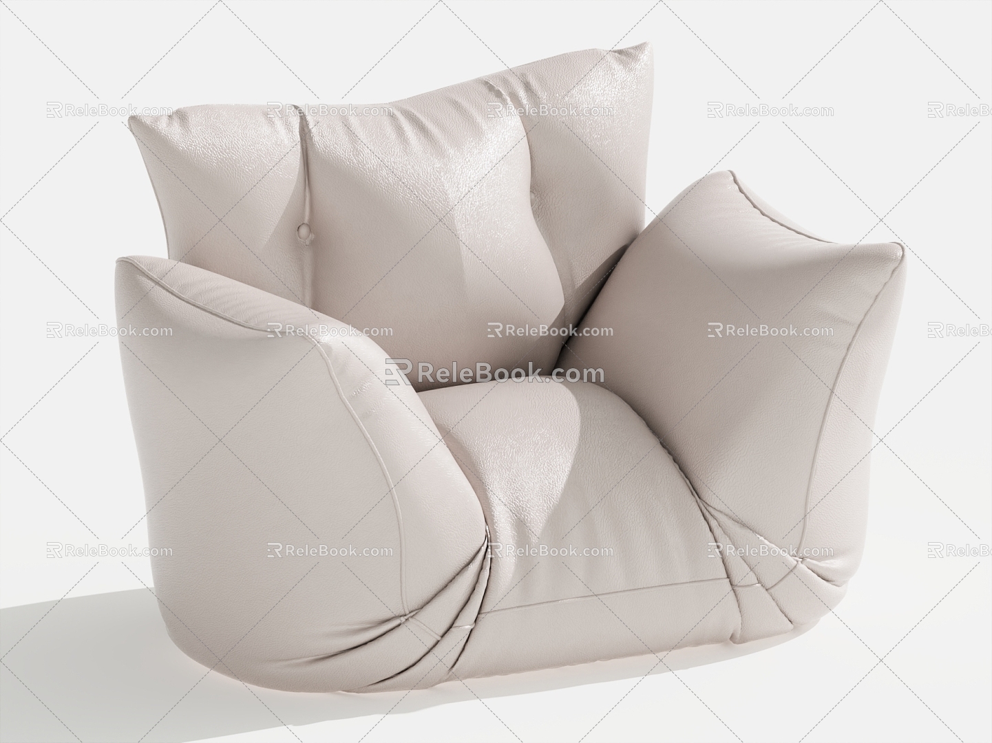 Lazy Sofa Single Sofa Leisure Chair 3d model