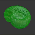 Carved Shell Shaped Sculpture With Engraved Text K30177 PRIMROSE And Textured Surface