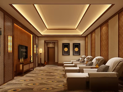 Southeast Asia Massage Room Foot Therapy Room 3d model Southeast Asia Massage Room Foot Therapy Room 3d model