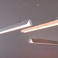 Modern Sleek Pendant Lights with Long Strip Design Black and Gold Illumination