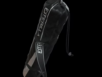 Black Futbol Equipment Bag With ESTE FUTBOL Text And Drawstring Closure Design 3d model