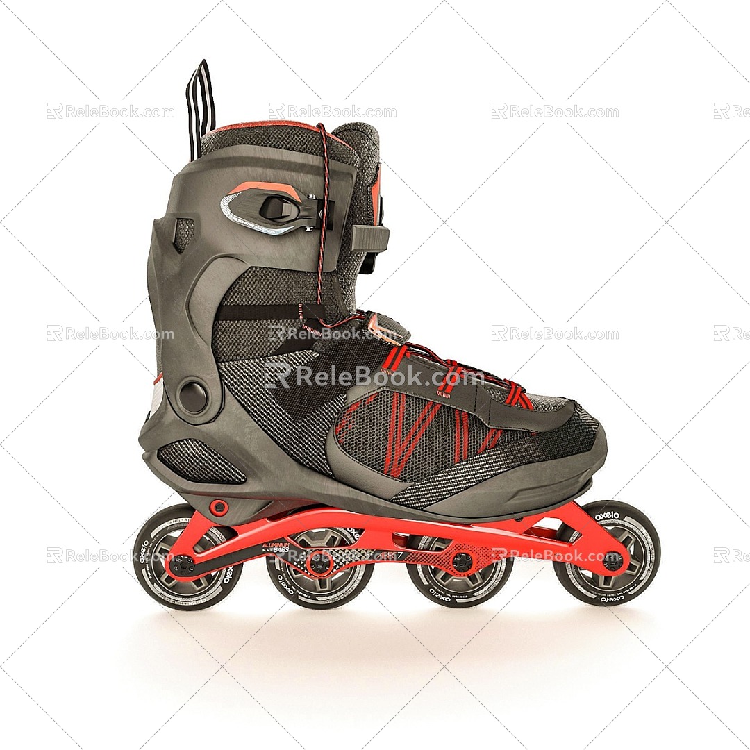 roller skates 3d model