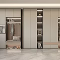 Modern Shoe Cabinet Interior With Integrated Storage Seating Bench Clothing Rack And Decorative Books