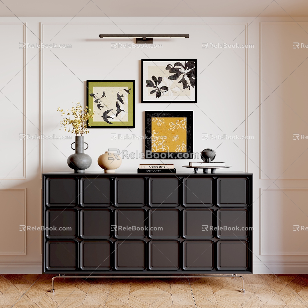 Vintage Decorative Cabinet 3d model