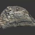 Artistic Sculpture Carving With Natural Stone Textured Surface Irregular Shape Grayish Blue Tones Rough Edges