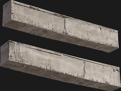 concrete beam construction beam cement column square cement column 3d model