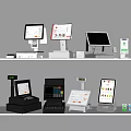 Commercial POS Equipment With Touchscreen Terminals Cash Registers And Scanners