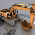 Different Types of Functional Construction Vehicles Bulldozer Dump Truck Forklift and Excavator