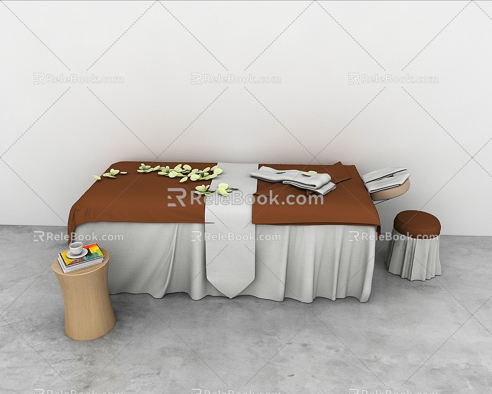 Massage bed 3d model