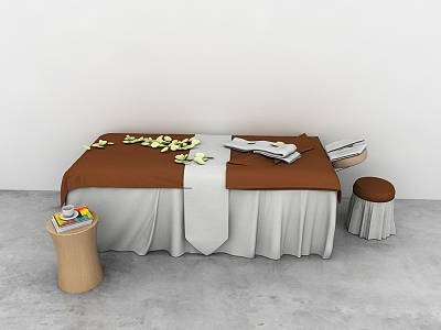 Massage bed 3d model