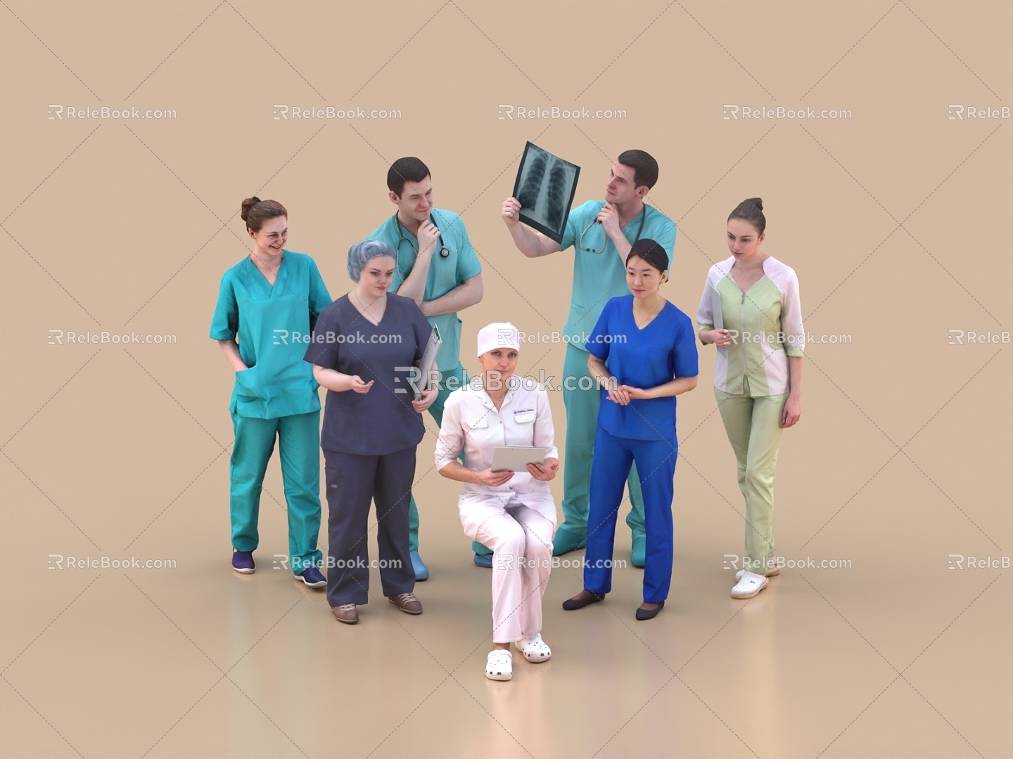 Multiplayer Doctor, Medical Staff, Nurse, Surgery Doctor, Medical Staff model