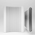 Silent wind eighteen paper partition screen organ partition 3d model
