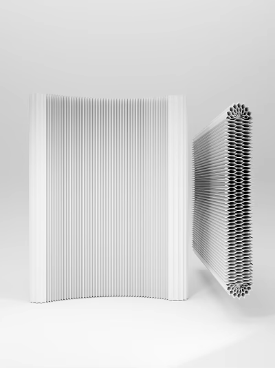 Modern Minimalist White Decorative Sculpture Set Featuring Striped And Honeycomb Textured Design For Home Decor 3d model
