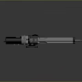 Precision Industrial Linear Actuator With White Rod And Black Motor Parts