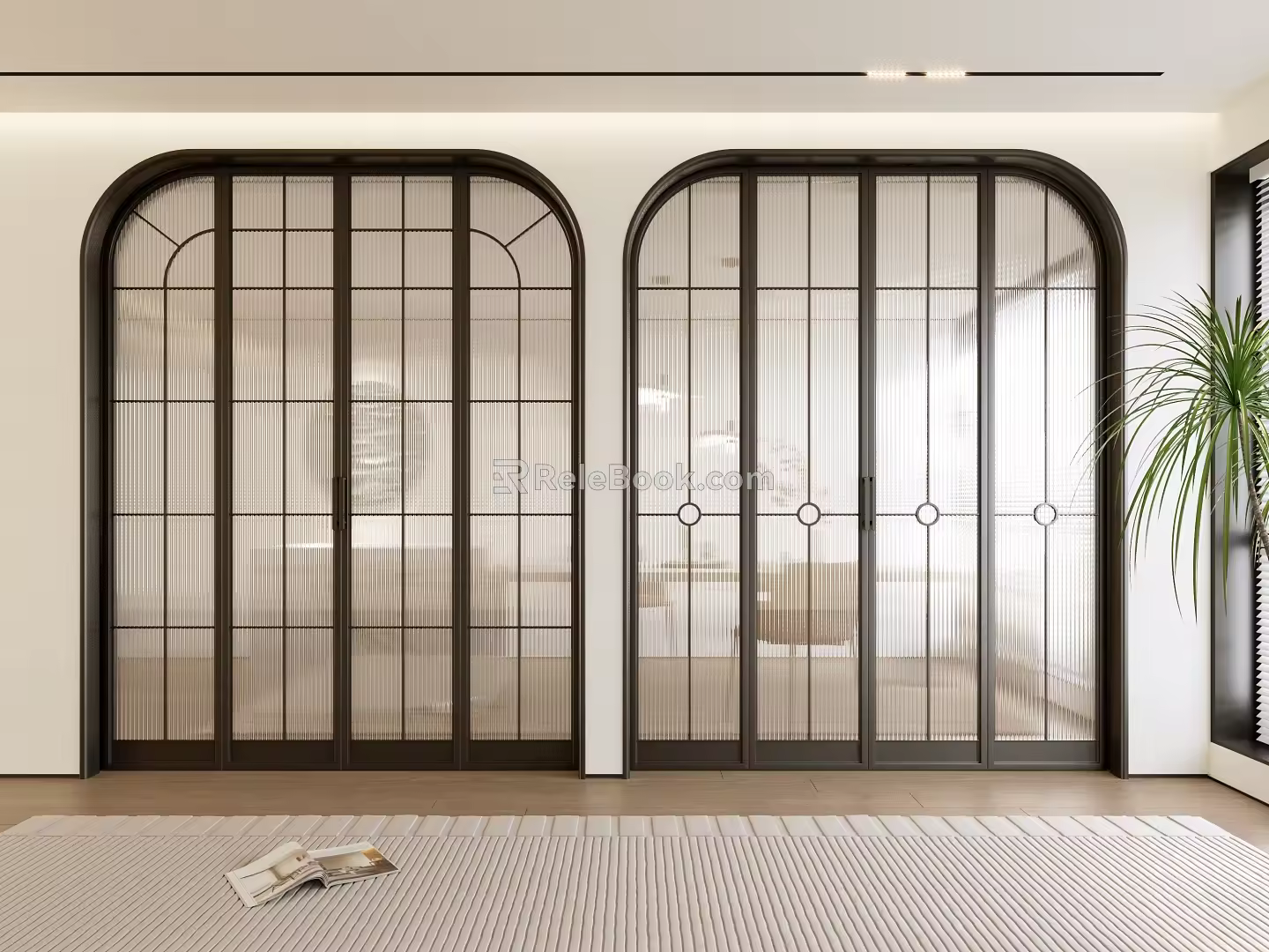Modern sliding door 3d model