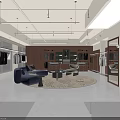 Modern Upscale Menswear Clothing Store With Bright Shopping Space Comfortable Lounge And Neat Clothing Displays