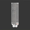 Metal Industrial Component Structure With Vertical Strip Design And Ventilation Grilles