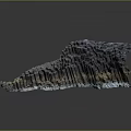 Honeycomb Structured Rocky Terrain With Black Brown Texture And Uneven Surface
