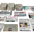 Assorted Books And Magazines With Stacked Piles Open Pages And Colorful Covers