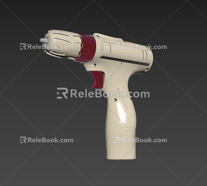 Electric hand drill electric screwdriver 3d model