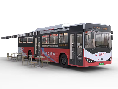 Bus Restaurant Bus 3d model