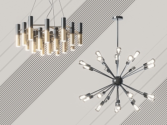 Modern chandelier 3d model