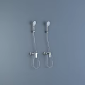 Modern Wall Mounted Shower Systems With Handheld And Overhead Heads 3d model