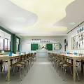 Modern Classroom Art Classroom 3d model