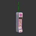 Vintage Mobile Phone With Antenna Keypad Display And Retro Digital Design