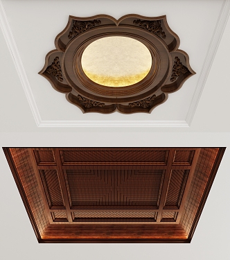 New Chinese Ceiling 3d model