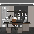 Modern study 3d model