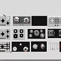 Various Kitchen Appliances Including Different Types Of Stoves Cooktops And Cooking Utensils