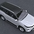 White Toyota SUV Featuring Modern Front Grille And Sleek Body Design